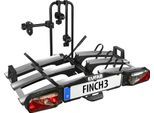 Kupplungsfahrradträger EUFAB, silber (schwarz, silberfarben), B:30cm H:67cm T:74cm, Fahrradträger, Kupplungsfahrradträger