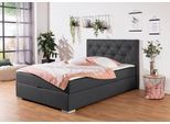 Boxbett HOME AFFAIRE "Tynan", grau (anthrazit), B:154cm L:210cm, Komplettbetten, Boxbett, wahlweise mit Bettkasten, in H2, H3 & H4 erhältilich