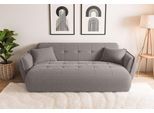 Big-Sofa HOME AFFAIRE "MIRELDA Design-Sofa mit Steppungen, hoher Sitzkomfort, Breite 251 cm", taupe, B:251cm H:81cm T:116cm, 100% Polyester, Sofas, Big-Sofa, elegant und bequem, enthält 2 Zierkissen, belastbar bis 480kg