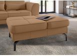 Hocker SIT & MORE "Bendigo", braun (cappucino), B:114cm H:45cm T:71cm, Hocker, Hocker, mit Klappfunktion, Bodenfreiheit 15 cm, wahlweise in 2 Fußfarben