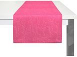 Tischläufer WIRTH "Lahnstein" Gr. 1, pink, B:40cm L:150cm, Polyester, Tischdecken, Tischläufer
