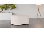 Polsterhocker OTTO HOME "Polsterhocker Tvinne, mit Wellenunterfederung", beige (creme), B:90cm H:44cm T:50cm, 100% Polyester, Hocker, Polsterhocker, passend zum Ecksofa, auch in Bouclé, B/T/H: 90/50/44 cm