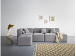 Ecksofa HOME AFFAIRE "Sundstrup L-Form", grau, B:303cm H:76,5cm T:93cm, 100% Polyester, Sofas, Ecksofa, Modulserie, individuelle Zusammenstellung