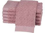 Gästehandtücher ROSS "Harmony", rosa (altrosé), B:30cm L:50cm, Frottier, Baumwolle, Handtücher, Gästehandtücher, 100 % Baumwolle, Hoch Tief Struktur, viele Farben