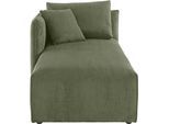 Ottomane OTTO HOME "Nöre", grün (dunkelgrün), B:90cm H:86cm T:172cm, 92% Polyester, 8% Polyamid, Sofas, Ottomane, Modul - zum Zusammenstellen; in vielen Bezugsqualitäten und Farben