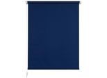 Seitenzugrollo LIEDECO "Klemmfix" Gr. 1, blau, B:60cm H:150cm, Polyester, Rollos, Seitenzugrollo, inkl. Klemmträger