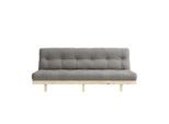 Schlafsofa KARUP DESIGN "Lean 200 Schlafsofa, Gästebett, Sofa mit Futonmatratze", grau, B:200cm H:73cm T:100cm, Bezug: 80% Baumwolle, 20% Polyester, Sofas, Schlafsofa, Inkl. Futonmatratze, Liegefläche 130x200 cm, FSC zertifizierte Kiefer