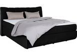 Boxspringbett HOME AFFAIRE "Océane", schwarz, B:190cm L:221cm, Komplettbetten, Boxspringbett, Bodenfrei- wirkt freischwebend, verschiedene Härtegrade (auch H4)