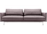 3,5-Sitzer "CR.414, Designsofa, edles Sofa, Loungesofa, Ledersofa, klares Design", lila (purpurviolett, steingrau), B:220cm H:91cm T:106cm, CREATION BY ROLF BENZ, Sofas, 3 5-Sitzer, aus Leder oder Chenille, erstklassiger Sitzkomfort, legere Polsterung
