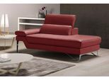 Ottomane EGOITALIANO "Princess, elegantes Designsofa mit erstklassigem Sitzkomfort", rot (burgundy), B:177cm H:95cm T:108cm, Leder CAREZZA (echtes Rindsleder) ist ein Naturleder, dass die ursprünglichen Eigenschaften der Haut nicht verändert. Das Vorhandensein von verheilten Narben, Körnungsunterschiede, Falten, Adern, Unterschiede in den Farbtönen und andere Spuren, die die Natur auf diesen Felle
