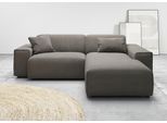 Ecksofa HOME AFFAIRE "Glimminge L-Form auch in Breitcord, Feincord + Easy care-Bezug", grau, B:234cm H:71cm T:191cm, 95% Polyester, 5% Nylon, Sofas, Ecksofa, Breite 234, Zierkissen