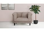Sessel HOME AFFAIRE "AGNIA B/T/H: 100/85/71 cm", grau (taupe), B:100cm H:71,5cm T:85cm, 100% Polyester, Sessel, Sessel, incl. Zierkissen, auch in Cord und Bouclé