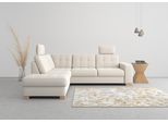 Ecksofa SIT & MORE "Quincy L-Form", beige (creme), B:249cm H:82cm T:213cm, Sofas, Ecksofa, wahlweise mit Bettfunktion und Bettkasten