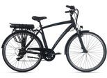 E-Bike ADORE "Versailles" Gr. 53, schwarz (schwarz, blau, schwarz), Elektrofahrräder, Herren, 54cm, 28 Zoll (71,12cm), E-Bike, Pedelec, Elektrofahrrad für Herren