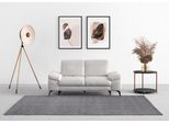 2-Sitzer SIT & MORE "Cabana", silber, B:191cm H:84cm T:123cm, 95% Polyester, 5% Polyamid, Sofas, 2-Sitzer, Breite 191 cm, wahlweise mit Sitztiefen- und Kopfteilfunktion