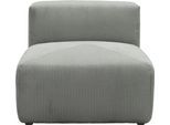 Sofaelement HOME AFFAIRE "Gerrid", grau (hellgrau), B:85cm H:69cm T:108cm, 100% Polyester, Polsterelemente, Sofaelement, Cord-Bezug, Mittelelement, auch einzeln stellbar