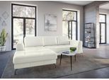 Ecksofa SIT & MORE "Bendigo L-Form", weiß (altweiß), B:284cm H:87cm T:175cm, Sofas, Ecksofa, inklusive Sitztiefenverstellung, Bodenfreiheit 15 cm, 2 Fußfarben