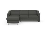 Ecksofa SIT & MORE "Freetown L-Form", grau (graphite), B:257cm H:84cm T:166cm, Sofas, Ecksofa, inklusive Kopfteilverstellung und komfortablem Federkern