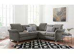 Ecksofa SIT & MORE "Darwin L-Form", braun (schlamm), B:249cm T:229cm, Sofas, Ecksofa, inklusive Federkern, wahlweise mit Kopfteilverstellung, Bettfunktion