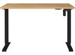 Schreibtisch GERMANIA "Profi 3.0", schwarz (grandson, eiche, nachbildung, schwarz, schwarz, grandson, eiche, nachbildung), B:120cm H:119cm T:80cm, Tische, Schreibtisch, elektrisch höhenverstellbar, in verschiedenen Breiten, Made in Germany