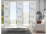 Schiebegardine VISION S "LISIO 5er SET" Gr. 1, grau, B:60cm H:260cm, Polyester, Gardinen, Schiebegardine, Schiebevorhang Digidruck 5er Set LISIO