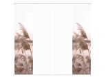 Schiebegardine HOME WOHNIDEEN "TRAWY" Gr. 1, beige (natur), B:60cm H:245cm, Polyester, Gardinen, Schiebegardine, Schiebevorhang Digi 4er Set TRAWY