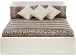 Polsterbett, beige (creme), B:168cm L:210cm, Bezug Bett: Kunstleder;Bonnell-Federkernmatratze: 51% Polypropylen, 39% Polyester, 10% Baumwolle;Kaltschaummatratze: 100% Polyester, Bezug abnehm- und waschbar bis 60C, WESTFALIA SCHLAFKOMFORT, Betten, Polsterbett, inkl. Bettkasten bei Ausführung mit Matratze