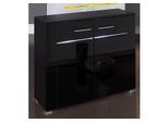 Sideboard HÖLTKEMEYER "Flame", schwarz, Ohne Aufbauservice, Sideboards, Sideboard, Breite 90 cm