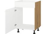Spülenschrank KOCHSTATION "KS-Scafa", weiß, B:50cm H:75cm T:56cm, Schränke, Spülenschrank, in verschiedenen Breiten, wahlweise Türanschlag rechts oder links