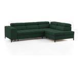 Ecksofa EXXPO - SOFA FASHION "Bocco, hochwertige Verarbeitung, toller Sitzkomfort, bequem, L-Form", braun (pine), B:276cm H:75cm T:203cm, 100% PES, Sofas, Ecksofa, wahlweise mit Bettfunktion u. Bettkasten, inkl. Kopfteilverstellung