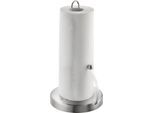 Küchenrollenhalter GEFU "Spenso", silber (silberfarben), H:32,5cm Ø:17,1cm, Edelstahl 18/10, Küchenrollenhalter, Küchenrollenhalter, Edelstahl 18/10