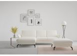 Ecksofa SIT & MORE "Fashion L-Form", beige (creme), B:253cm H:84cm T:165cm, Sofas, Ecksofa, wahlweise mit Kopfteilverstellung und Vorziehsitz, motorisch