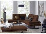 Ecksofa W.SCHILLIG "broadway, Designsofa, toller Sitzkomfort, zeitlos, elegant, L-Form", braun (chocolate s37), B:284cm H:94cm T:224cm, Stoff S37 (100% Polyester): Luxus-Microfaser in Lederoptik, Sofas, Ecksofa, Sitztiefenverstellung, Kopfteil- & Seitenteilverstellung, Breite 284cm