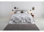 Tagesdecke OTTO HOME "Gretje gesteppte Tagesdecke für Kinder, Tagesdecke im Patchwork-Design", grau, B:250cm L:240cm, Baumwolle, Polyester, Tagesdecken, Tagesdecke