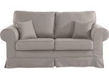2-Sitzer HOME AFFAIRE "Shadmoor", beige, B:188cm H:102cm T:92cm, 100% Polyester, Sofas, 2-Sitzer, Hussenoptik, in uni oder mit Blumendruck