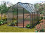 Gewächshaus VITAVIA "Merkur 9900", grau (anthrazit), B:254cm T:379cm, Gewächshäuser, Gewächshaus