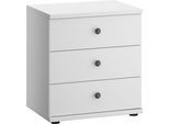 Nachtkonsole WIEMANN "Göteborg", weiß, B:50cm H:57cm T:36cm, Holzwerkstoff, Sideboards, Nachtkonsole, vormontiert