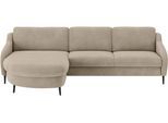 Ecksofa SIT & MORE "Soul L-Form", beige, B:296cm H:90cm T:189cm, 100% Polyester, Sofas, Ecksofa, wahlweise mit Bettfunktion