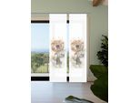 Schiebegardine HOME IN GREEN "AMARANDE", beige (natur), B:60cm H:245cm, Polyester, Gardinen, Schiebegardine, Bambusoptik, SET, recycelt, Digitaldruck