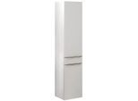 Seitenschrank WELLTIME "Matera", weiß, B:40cm H:180cm T:35cm, Holzwerkstoff, MDF, Schränke, Seitenschrank, Breite 40 cm, hochwertige matte MDF-Fronten und Softclose-Funktion