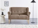 Küchensofa HOME AFFAIRE "Moro", braun (hellbraun), B:142cm H:99cm T:73cm, Microfaser in Antiklederoptik (100% Polyester), Sofas, Küchensofa, in verschiedenen Stoffen und Farben