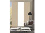 Schiebegardine HOME WOHNIDEEN "PIVE 3er SET" Gr. 1, beige (sand), B:60cm H:245cm, Polyester, Gardinen, Schiebegardine, Schiebevorhang Digidruck 3er Set PIVE
