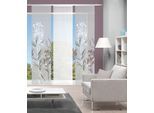 Schiebegardine VISION S "3ER SET SEMORA" Gr. 1, grau, B:60cm H:260cm, Polyester, Gardinen, Schiebegardine, HxB: 260x60, Schiebevorhang 3er Set Digitaldruck