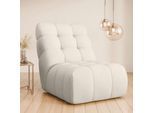 Sessel HOME AFFAIRE "AURELIAN, Love Seat XXL, Lese-Sessel, Big-Sessel", beige (creme), B:88,5cm H:95,5cm T:130cm, 100% Polyester, Sessel, Sessel, mit Wellenunterfederung, Velours, Struktur fein, Struktur grob