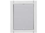 Wabenplissee SUNLINES "One Size Style Honeycomb VD", weiß (weiß, grau, grau), B:45cm H:190cm, Obermaterial: 85% Polyester, 15% sonstige Fasern, Plissees, Wabenplissee, Zubehörfarbe grau, zum Klemmen