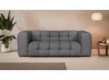 3-Sitzer "TALISHA Designersofa, moderne Steppung, Maße B/T/H: 229/110/75 cm", grau (anthrazit), B:229cm H:75cm T:110cm, 100% Polyester, LEGER HOME BY LENA GERCKE, Sofas, 3-Sitzer, aufwendig gepolstert, hoher Sitzkomfort