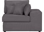 Sofaelement OTTO HOME "Florid", grau, B:100cm H:75cm T:100cm, 100% Polyester, Polsterelemente, Sofaelement, als Teil eines Modulsofas,, fester Sitzkomfort, auch in Cord