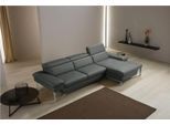 Ecksofa EGOITALIANO "Princess, elegantes Designsofa mit erstklassigem Sitzkomfort, L-Form", schwarz, B:282cm H:95cm T:168cm, Leder »BULL« (echtes Rindsleder). Geschliffenes, pigmentiertes und behandeltes Rindsleder mit einer Dicke von 1, 3-1, 5 mm. Dieses Leder zeigt eine ziemlich weiche Hand mit einem halb undurchsichtigen Aussehen. Es handelt sich um ein geschütztes Leder. Eine leichte Deckschic