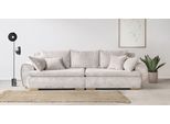 Big-Sofa HOME AFFAIRE "Katja, B: 275 cm - OTTO. Verlässliche Qualität.", beige (creme), B:275cm T:108cm, 100% Polyester, Sofas, Big-Sofa, Mega-Sofa mit 4 Zierkissen