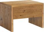 Nachttisch HASENA "Salva", braun (wildeiche natur, geölt), B:48cm H:35cm T:40cm, Wildeiche massiv, Tische, Nachttisch